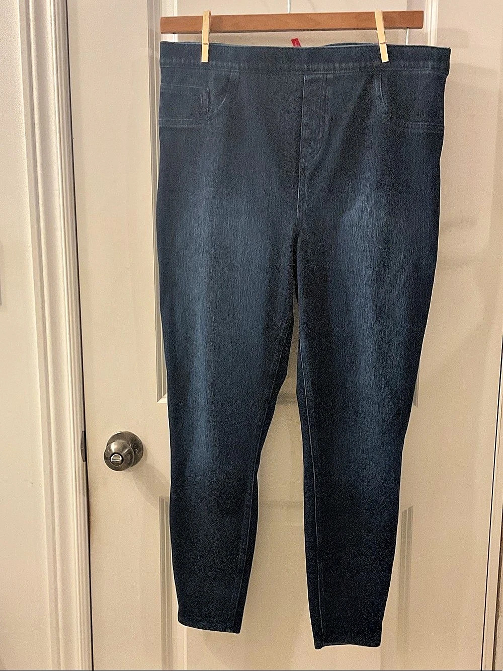 SPANX Pull-On Skinny Jeans / Jean-ish Leggings in Blue Size 1X/1X